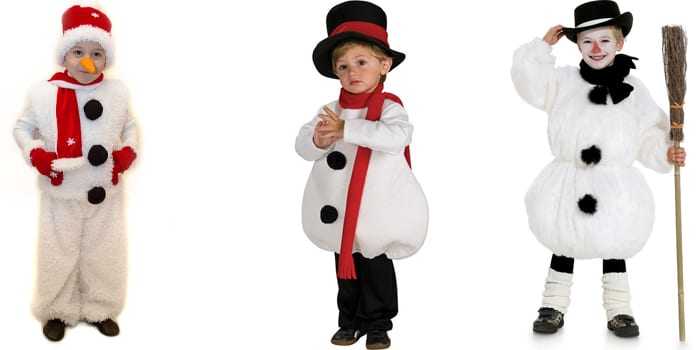 Изготовление новогоднего костюма снеговика своими руками для мальчика