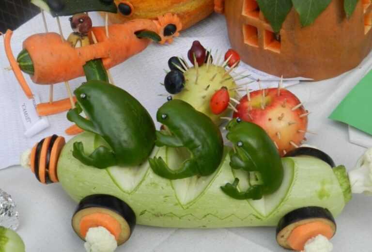 Детские поделки из овощей: делаем своими руками. фото и идеи