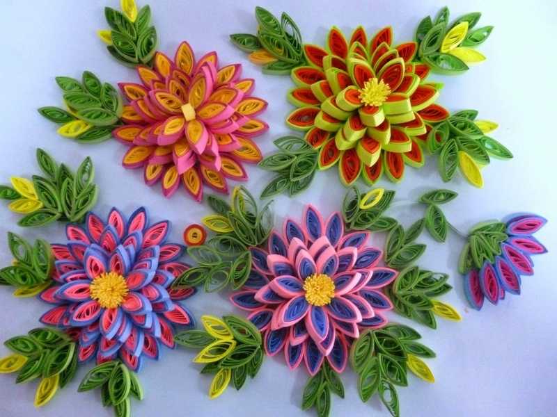 Квиллинг цветы: поделки из бумаги, примеры простых работ и схемы