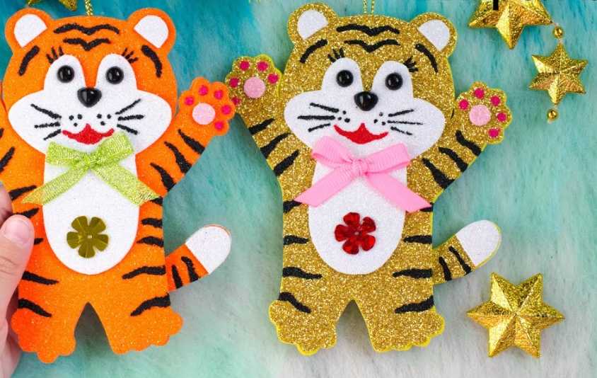Как сделать тигра своими руками: символ-талисман 2022 года из ткани с выкройками, поделки из соленого теста и других подручных материалов