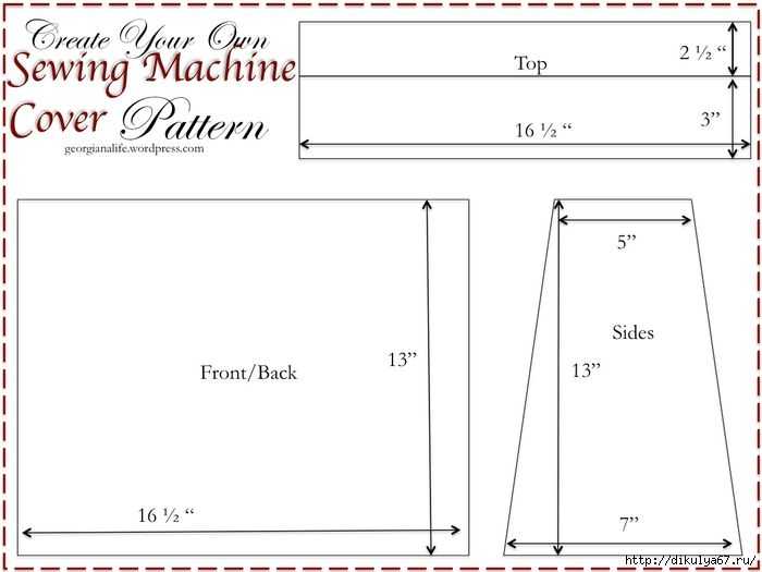 Чехол для швейной машины (как сделать форму) | страна мастеров