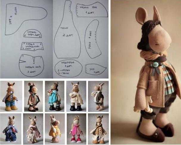 Мастер-класс по шитью куклы снежки с большими ногами, выкройки для комплекта одежды для кукол-большеножек