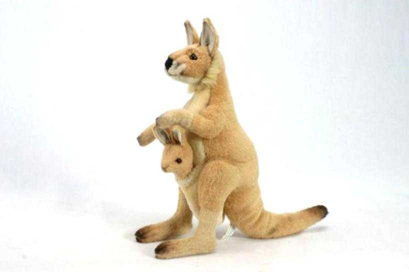 Мягкая игрушка кенгуру с кенгуренком, мастер - класс с фото, пошагово