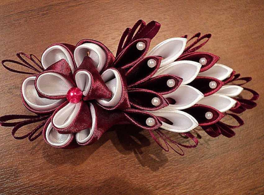 Цветы из атласных лент своими руками: мастер-класс для начинающих по созданию уникальных украшений (120 фото)