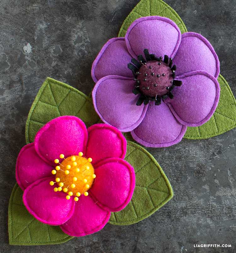 Красивые цветы из фетра своими руками: топ - 50 идей и пошаговые мастер-классы с фото