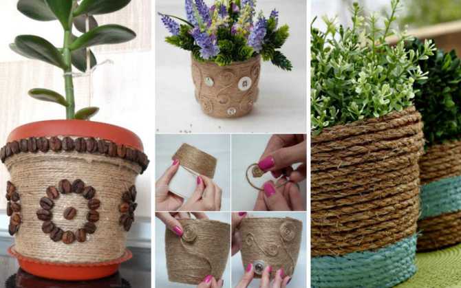 Декор цветочных горшков, как украсить пластиковое ведро под цветы: оригинальные и необычные идеи

 - 36 фото