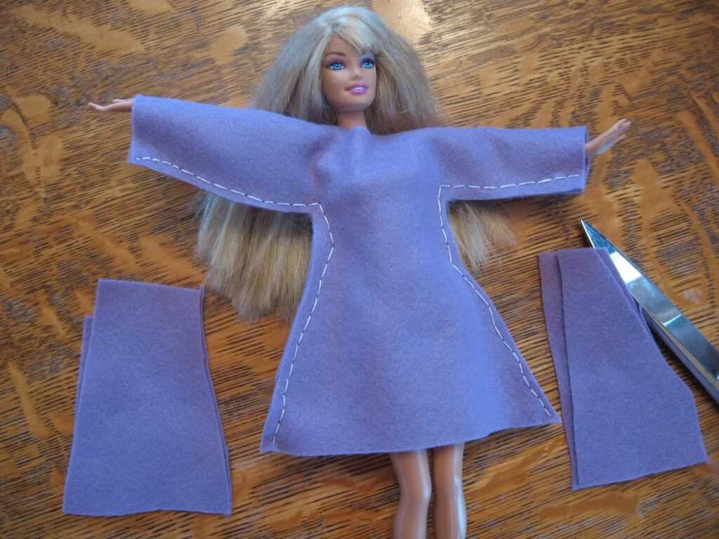 Платье для куклы барби своими руками