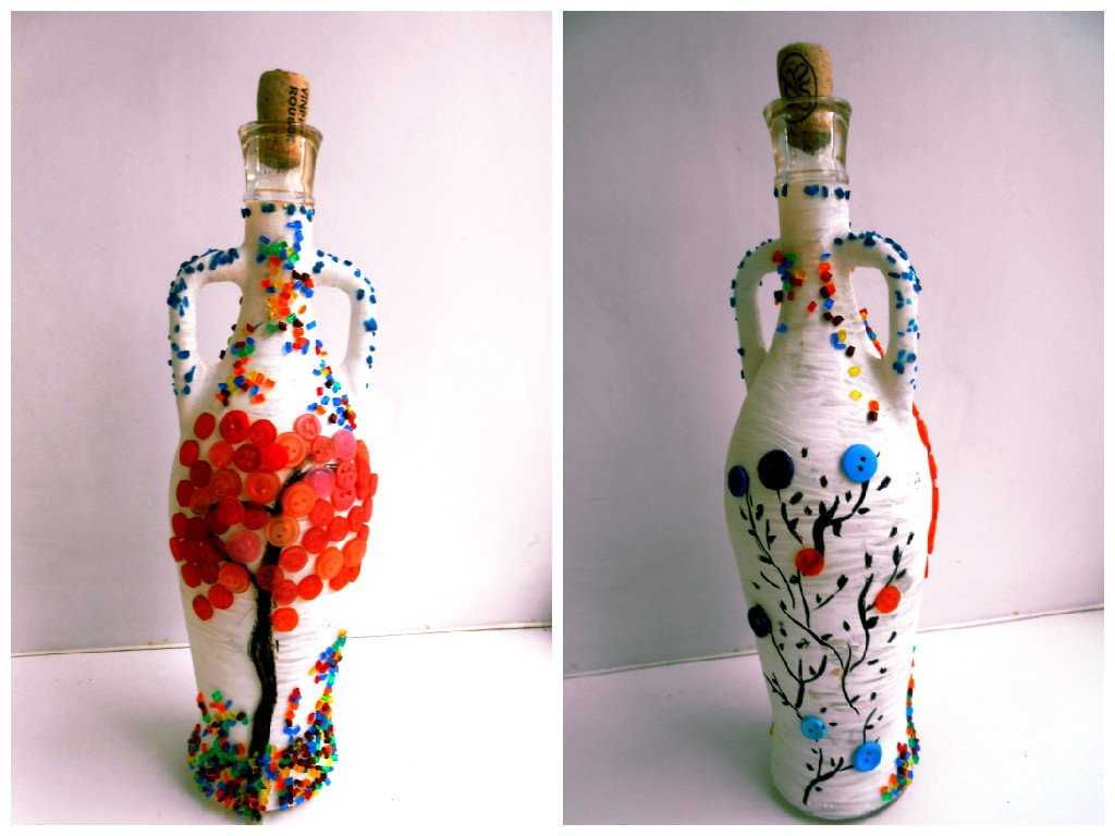 Декор бутылок, популярные варианты оформления своими руками