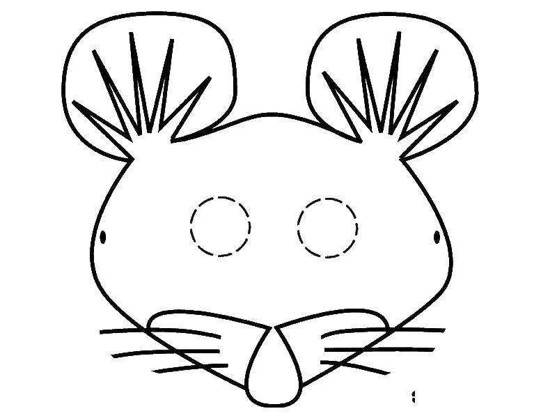 Шаблоны масок животных. Маска мышки. Маска мышки для детей. Маска раскраска. Маска раскраска для детей.