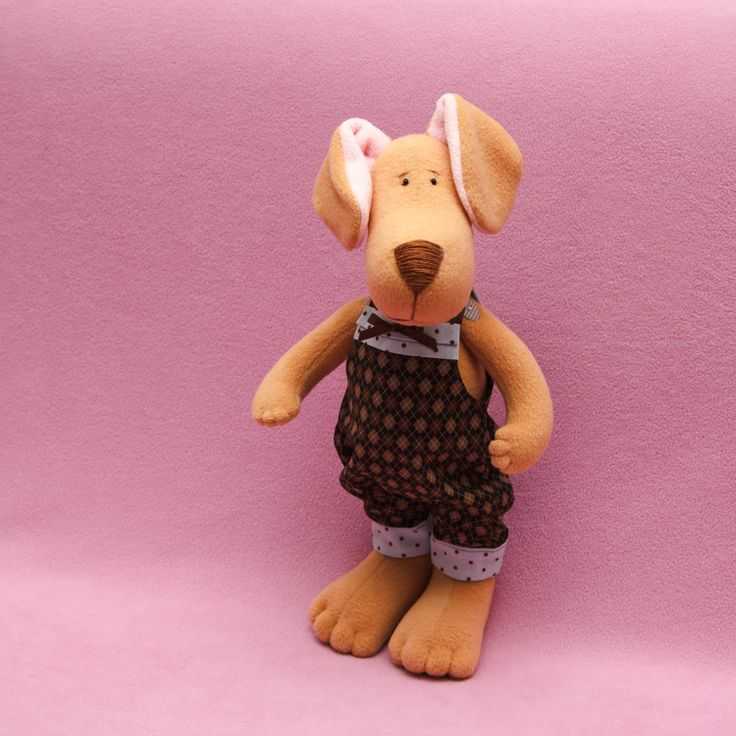 Собачка из текстиля своими руками — идеальный вариант домашнего питомца