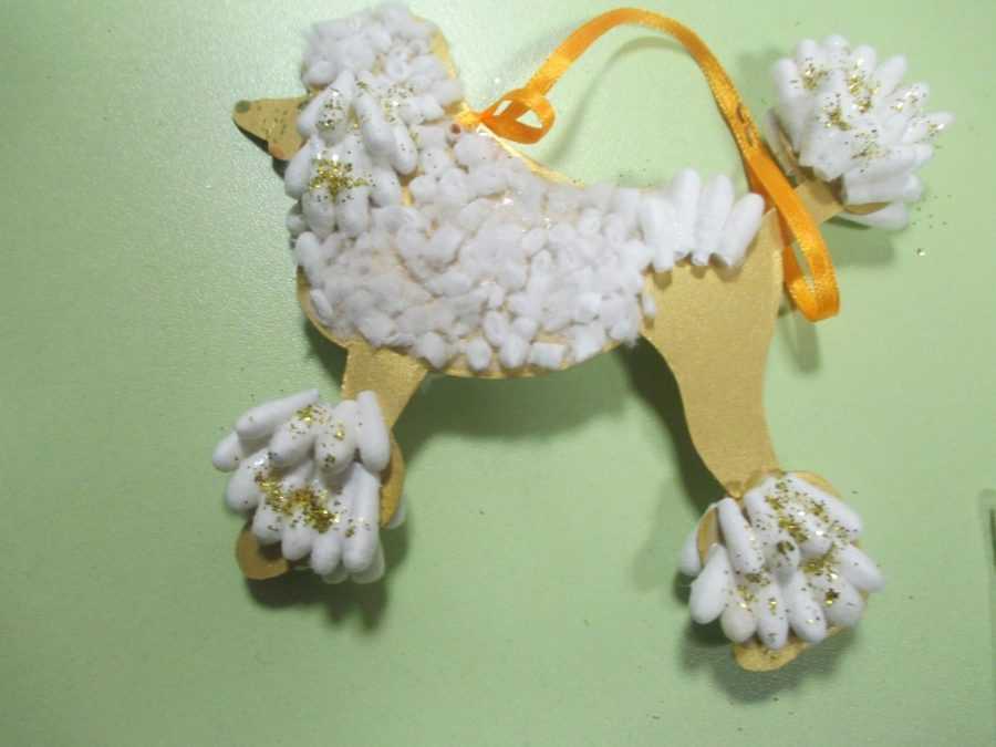 Мастер-класс поделка изделие новый год моделирование конструирование *овечка - символ 2015 года* бумага газетная вата клей пряжа