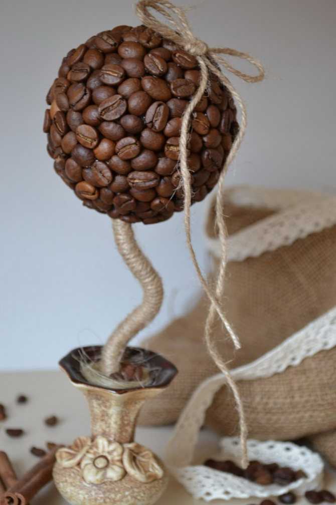 Бонсай топиарий ёлка мастер-класс моделирование конструирование кофейный топиарий - подробный мастер-класс много фото семена