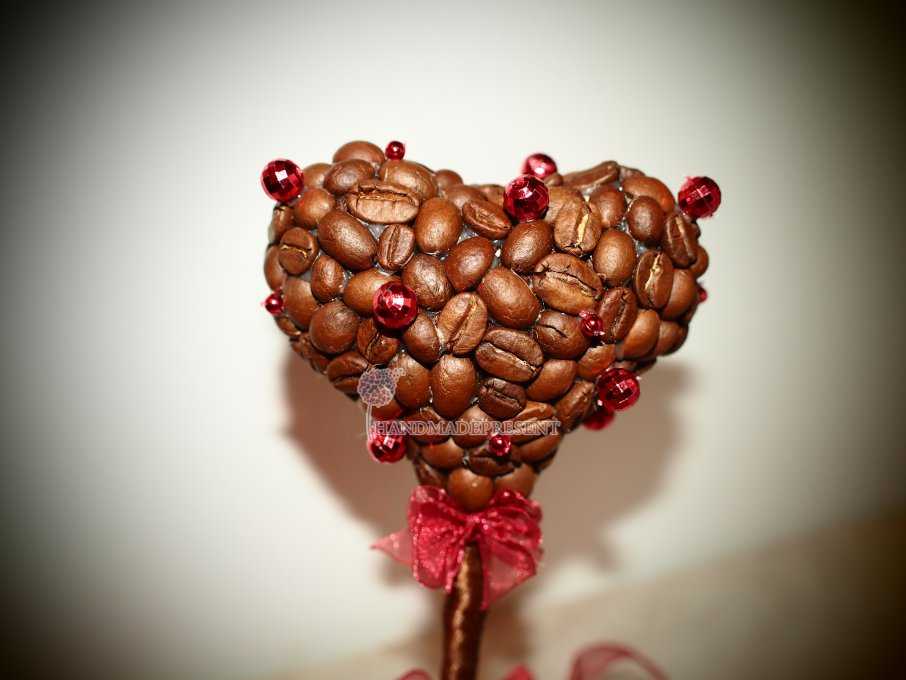 Кофейный топиарий «сердце»