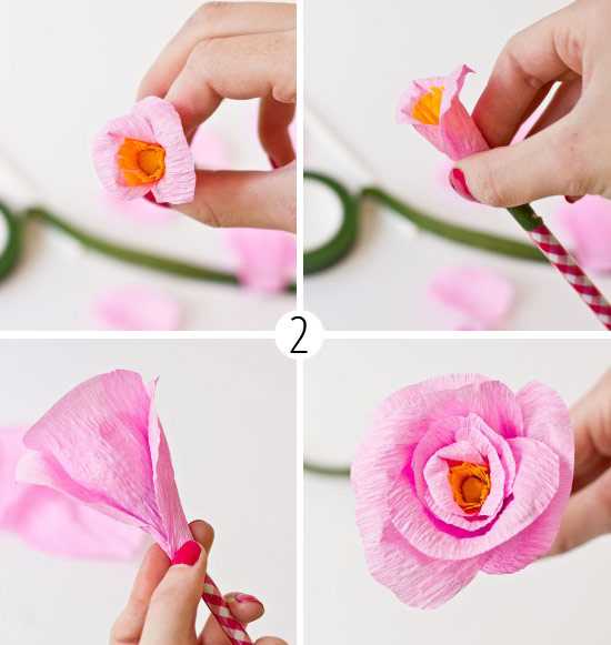 Пионы из гофрированной бумаги: мастер-класс как изготовить бумажные цветы