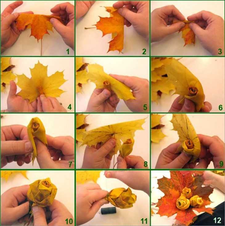 Аппликация из осенних листьев - 77 фото идей аппликаций из осеннего материала