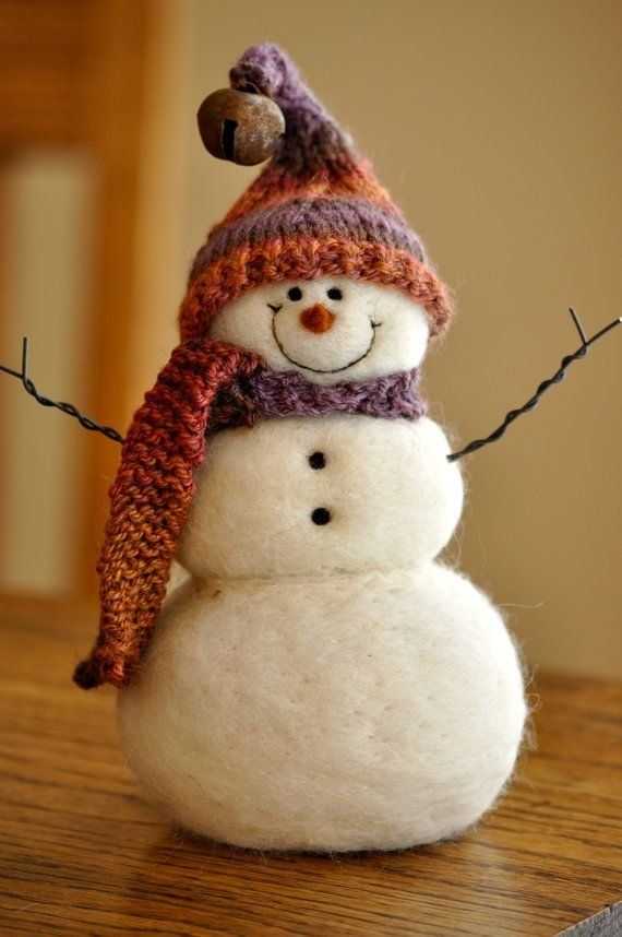 Снеговики своими руками: пошаговые мастер-классы на новый год