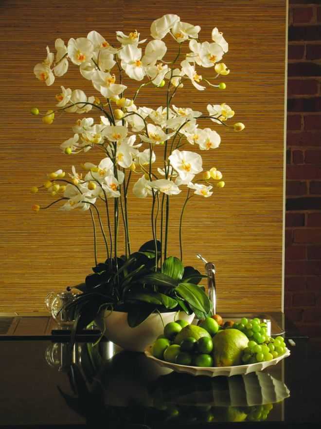 Цветок орхидеи из фоамирана с бутонами как украшение для волос - мк