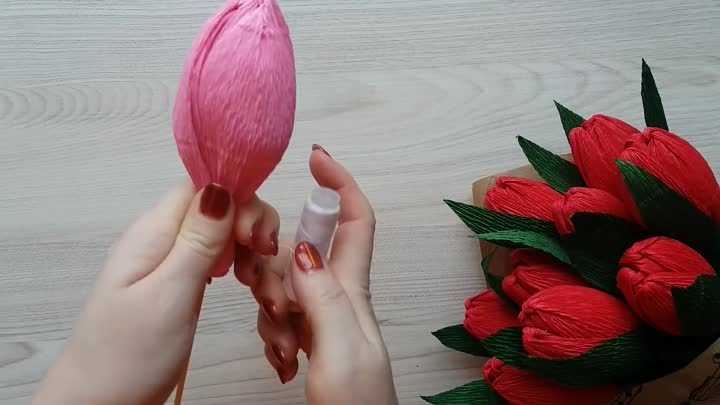 Букет из конфет тюльпаны своими руками, мастер-класс с фото