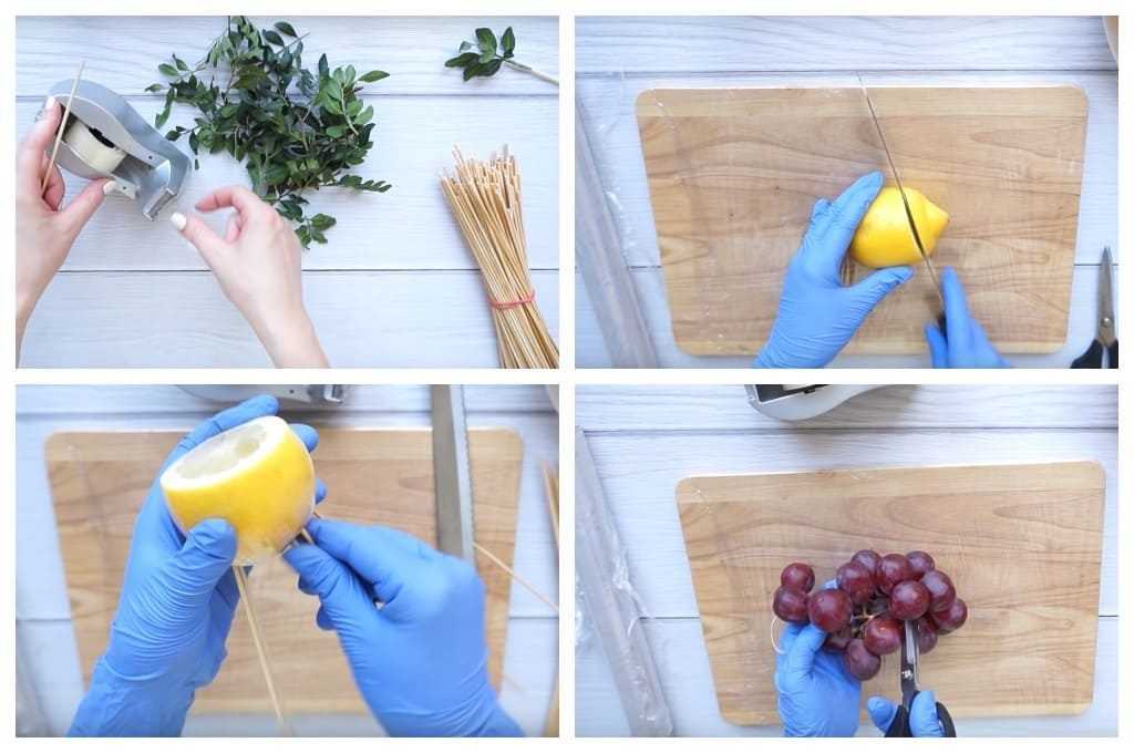 Как сделать букеты из фруктов своими руками: пошаговый мастер-класс