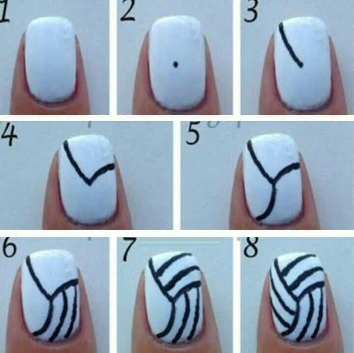Как сделать рисунки на ногтях иголкой?