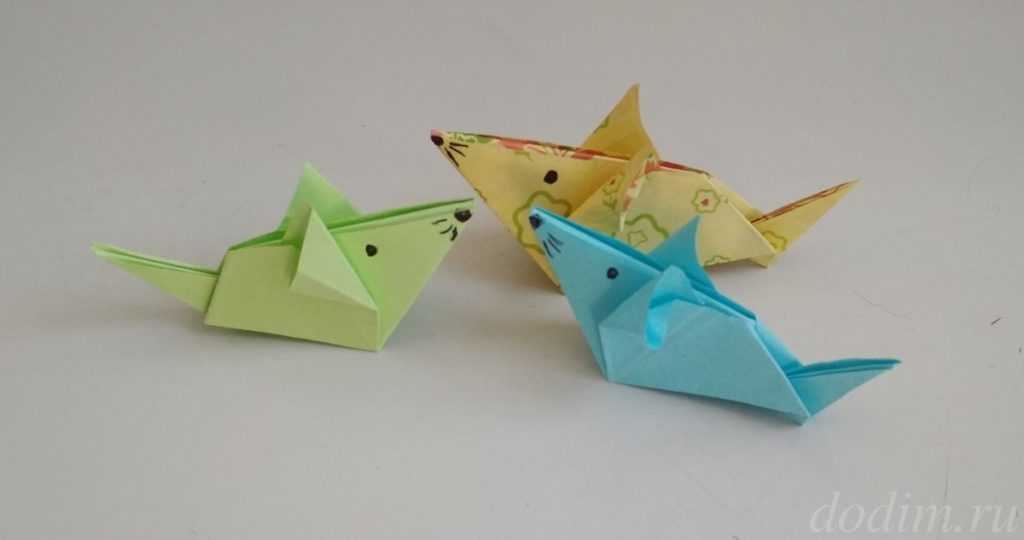Оригами мышка — подробное описание как сделать бумажного мышонка своими руками