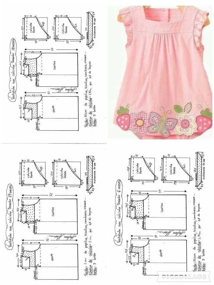 Выкройки платьев для малышки от 0 месяцев до года