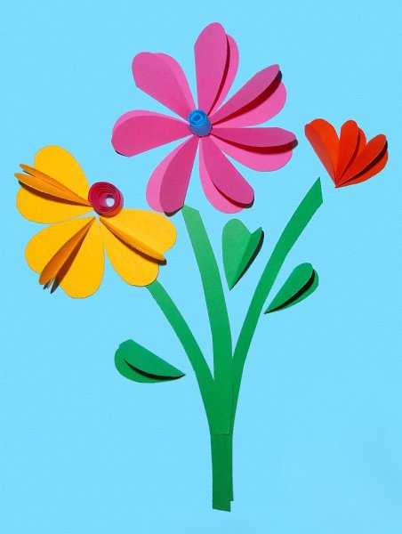 Аппликация цветы: инструкция, как сделать цветы из цветной бумаги и салфеток. шаблоны, фото, схемы и рисунки для аппликации