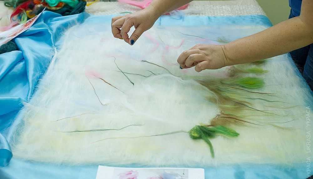 Мастер-класс «живопись шерстью для детей старшей группы детского сада»