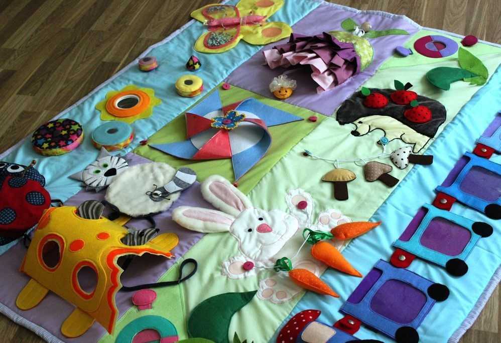 Массажный коврик для ребенка своими руками