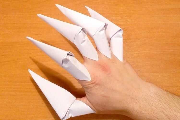 Как сделать из бумаги красивые когти