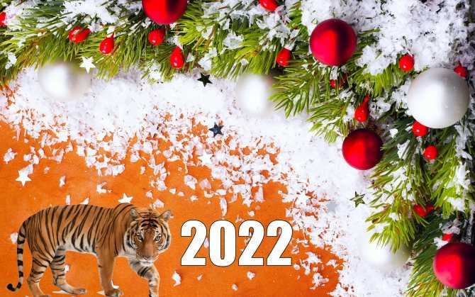 Как украсить ёлку на новый год 2022, год тигра лучшие идеи