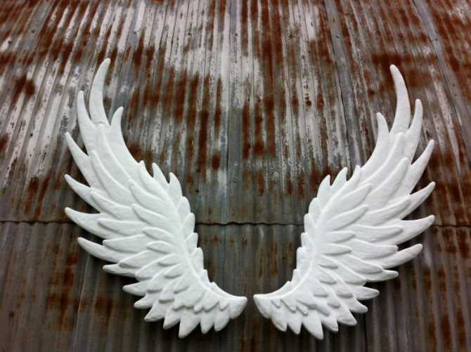 Как сделать крылья ангела своими руками из бумаги или ткани