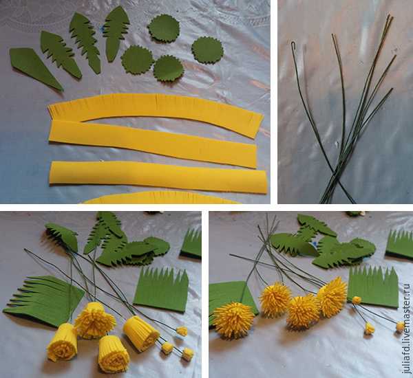 Поделка цветок мимоза — пошаговый мастер-класс изготовления красивой поделки из салфетки, бумаги, картона + фото лучших идей