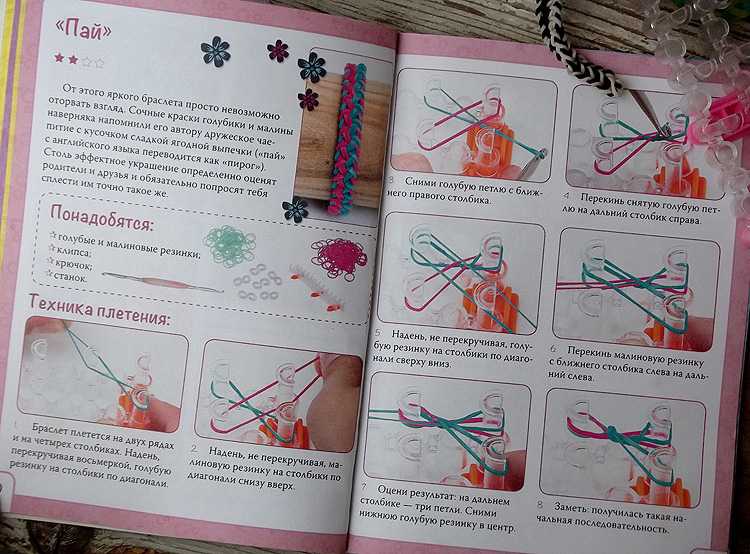 Браслеты из резинок 🤡 красивые для начинающих: схемы плетения по фото и видео