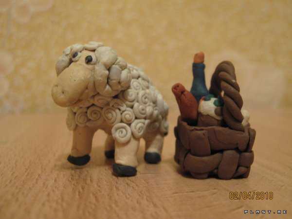 Как сделать овечку из пластилина и ватных палочек: пошаговые мастер-классы