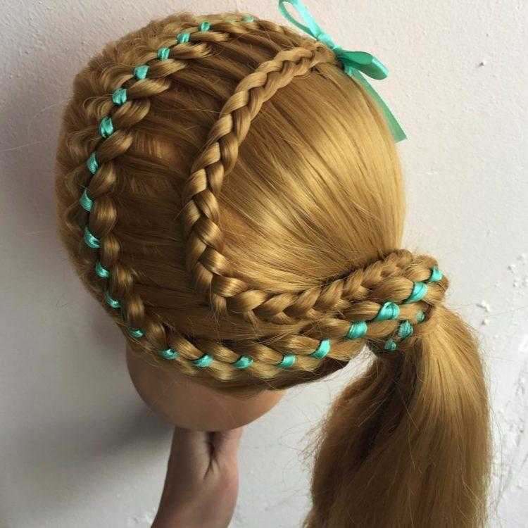 Плетение красивых косичек для девочек на разную длину волос